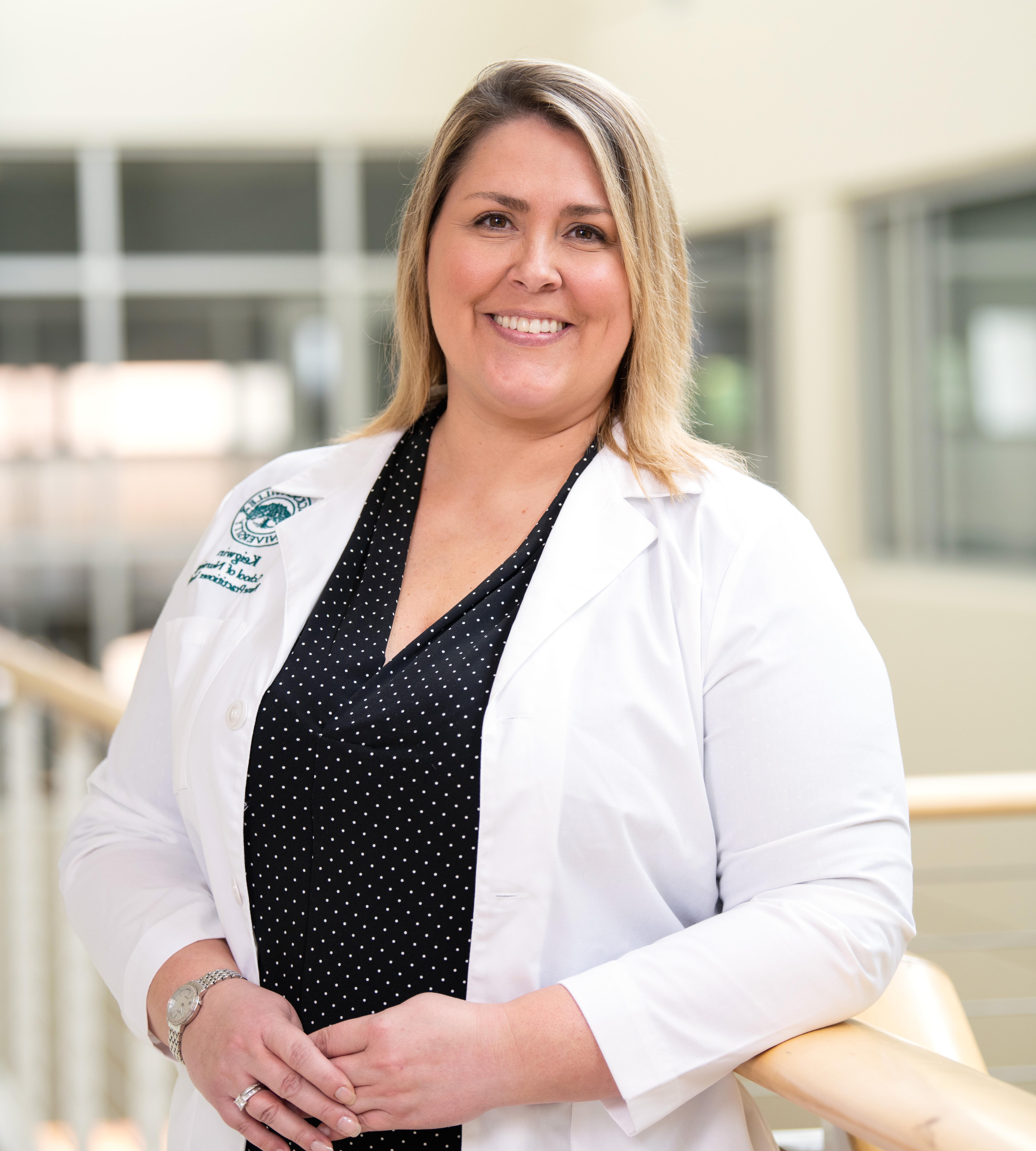 A nursing student posing for a photo.